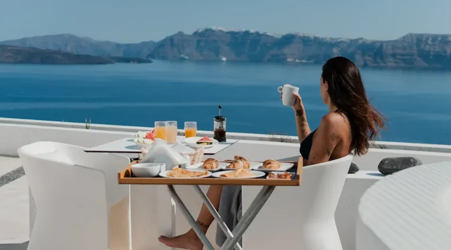 santorini i grekland